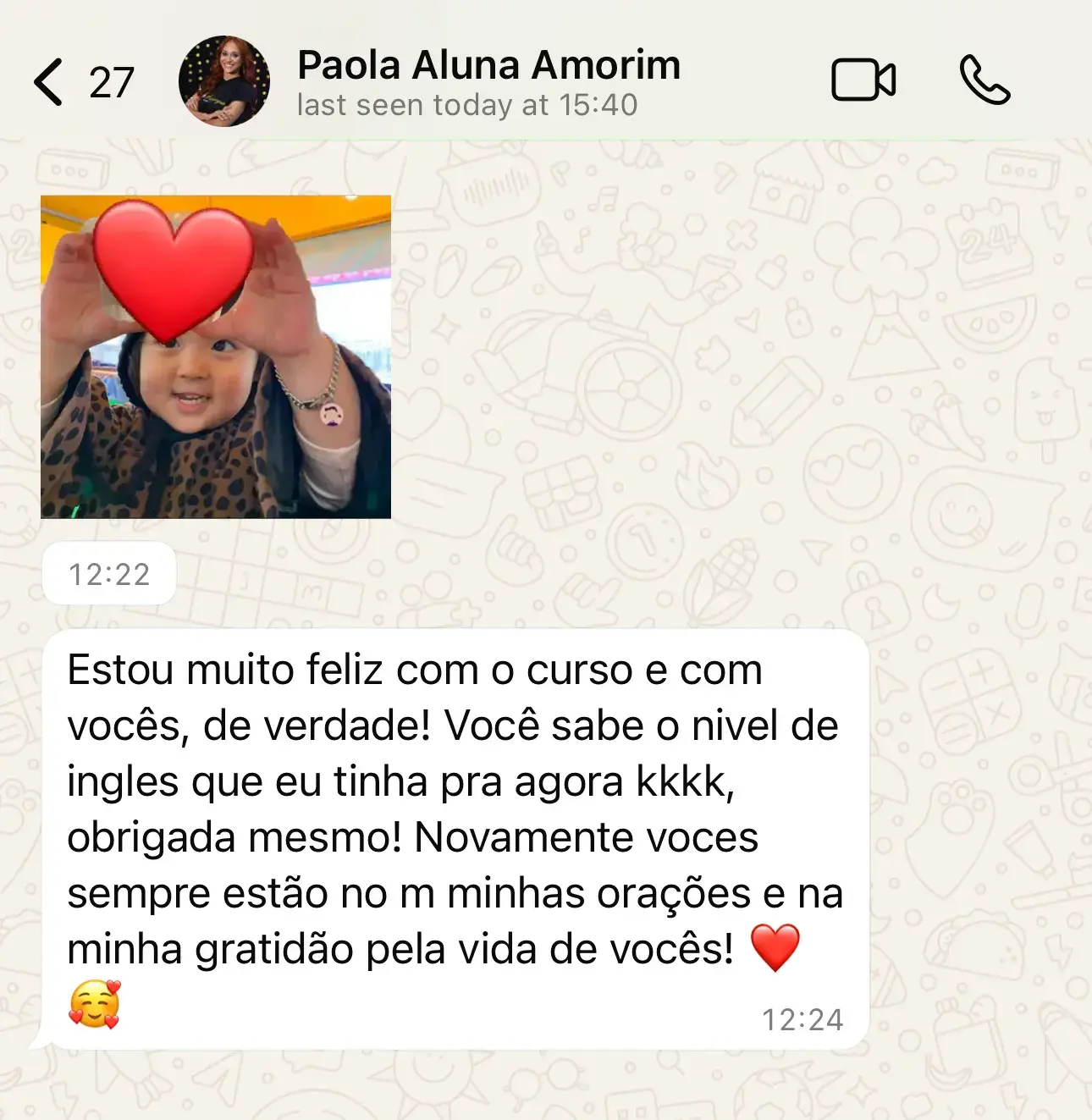 Depoimento Paola Amorim