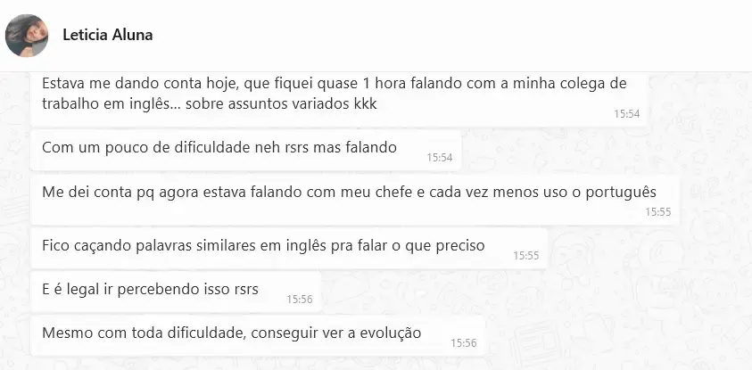 Depoimento Leticia Aluna