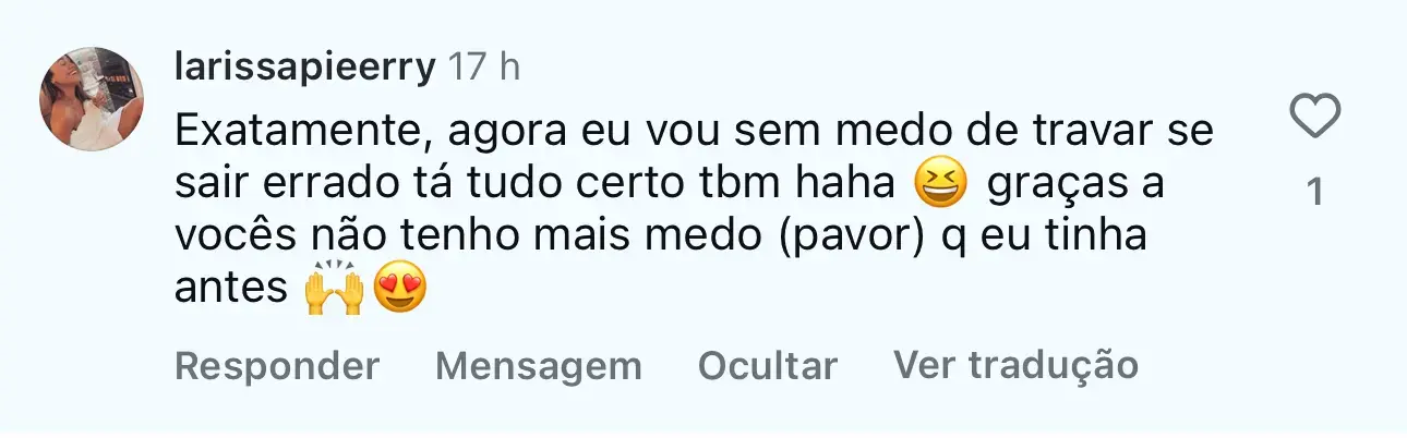 Depoimento larissapieerry